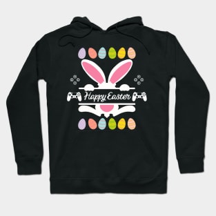 "Video Game Bunny Eggs Happy Easter Day" Joyful Tee Hoodie